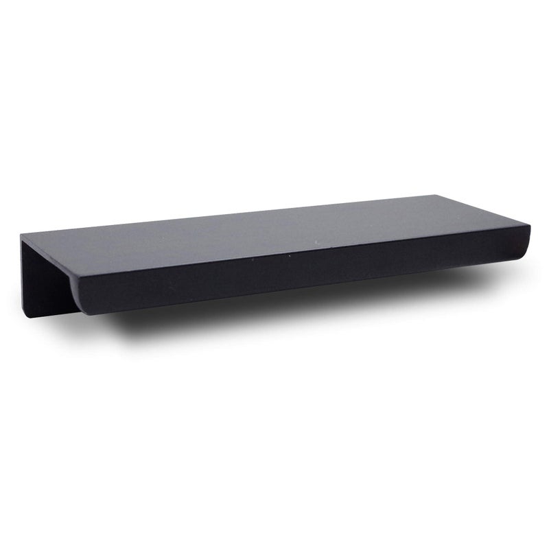 Jetland Cabinets Drawers Edge Pulls - 10-Pack, 3" Overall Length, Black, Concealed Tab Pulls for Kitchen Garage Cabinet Drawers, PW5018B76L - Image 1